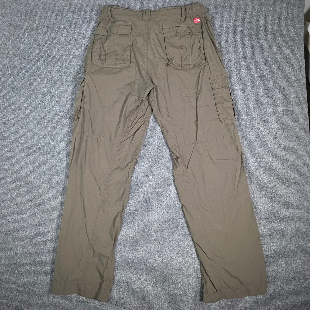 The North Face Mens Cargo Hiking Pants 36 Regular Brown Nylon Ripstop Outdoor